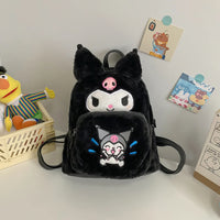 Hello Kitty Backpack Cute School Bag Kawaii Pudding Dog Plush Gifts for Kids - Lusy Store LLC