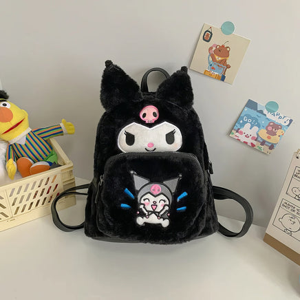 Hello Kitty Backpack Cute School Bag Kawaii Pudding Dog Plush Gifts for Kids - Lusy Store LLC