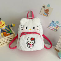 Hello Kitty Backpack Cute School Bag Kawaii Pudding Dog Plush Gifts for Kids - Lusy Store LLC