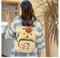 Hello Kitty Backpack Cute School Bag Kawaii Pudding Dog Plush Gifts for Kids - Lusy Store LLC