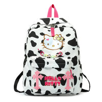 Hello Kitty Backpack Kawaii Canvas Cute Shoulder Bag Y2K Student Schoolbag - Lusy Store LLC