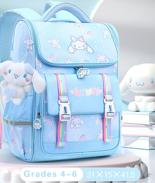Hello Kitty Backpack Kawaii Cinnamoroll School - bag Lightweight Protection Kids Gifts - Lusy Store LLC
