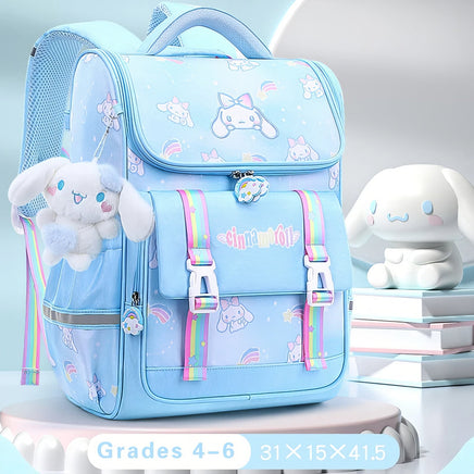 Hello Kitty Backpack Kawaii Cinnamoroll School - bag Lightweight Protection Kids Gifts - Lusy Store LLC