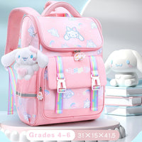Hello Kitty Backpack Kawaii Cinnamoroll School - bag Lightweight Protection Kids Gifts - Lusy Store LLC
