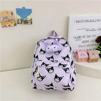Hello Kitty Backpack Kawaii Kuromi Cinnamoroll Melody Backpack Schoolbag Student Kindergarten - Lusy Store LLC