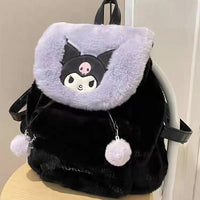 Hello Kitty Backpack Kuromi Y2K My Melody Pochacco Plush Bag Korean Style - Lusy Store LLC