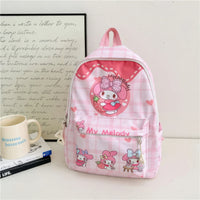 Hello Kitty Backpack Y2K Cinnamoroll Kuromi My Melody School Bag - Lusy Store LLC