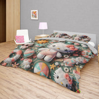 Hello Kitty bed set - Summer sweet quilt set cute 3D high quality cotton quilt & pillowcase - Lusy Store LLC