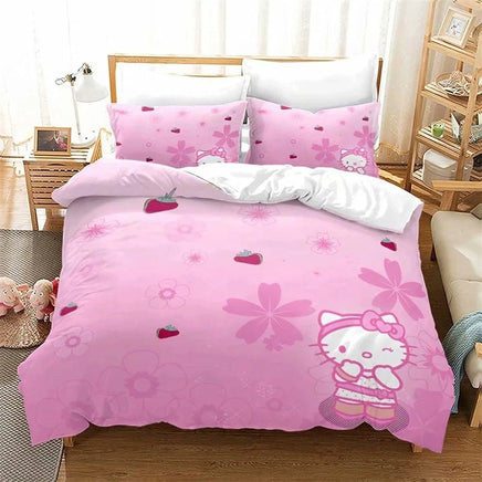 Hello Kitty Bedding Duvet Cover for Teenagers and Children 2