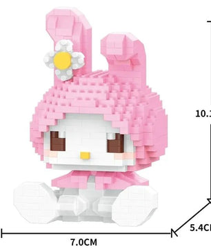 Hello Kitty Building Block Sanrio Anime Figure - Lusy Store LLC