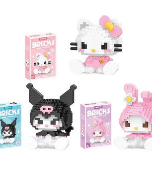Hello Kitty Building Block Sanrio Anime Figure - Lusy Store LLC
