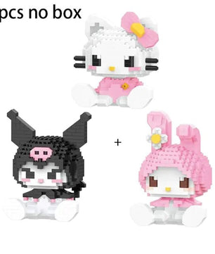 Hello Kitty Building Block Sanrio Anime Figure - Lusy Store LLC