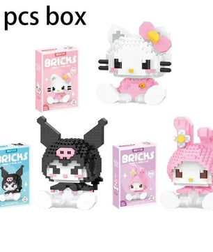 Hello Kitty Building Block Sanrio Anime Figure - Lusy Store LLC