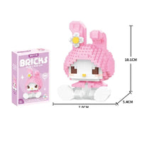 Hello Kitty Building Block Sanrio Anime Figure - Lusy Store LLC