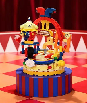 Hello Kitty Building Blocks Kuromi Magic Circus Cute Anime Character Scene Model Bricks Creative Gift - Lusy Store LLC