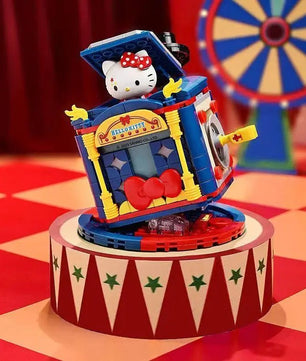 Hello Kitty Building Blocks Kuromi Magic Circus Cute Anime Character Scene Model Bricks Creative Gift - Lusy Store LLC