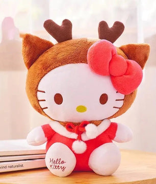 Hello Kitty Christmas Santa Reindeer Plushies - Lusy Store LLC