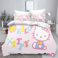 Hello Kitty Duvet Cover With Pillowcase Bedding Set Suitable For Children And Adults 4