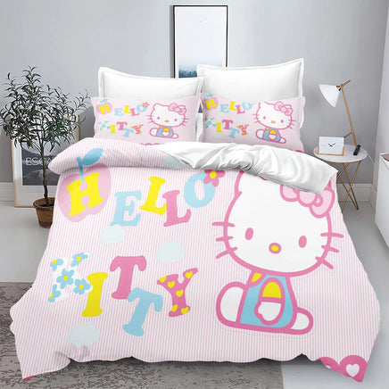 Hello Kitty Duvet Cover With Pillowcase Bedding Set Suitable For Children And Adults 4