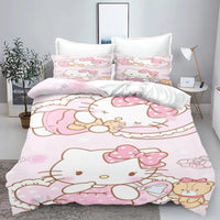 Hello Kitty Duvet Cover With Pillowcase Bedding Set Suitable For Children And Adults 3