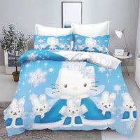 Hello Kitty Duvet Cover With Pillowcase Bedding Set Suitable For Children And Adults 5