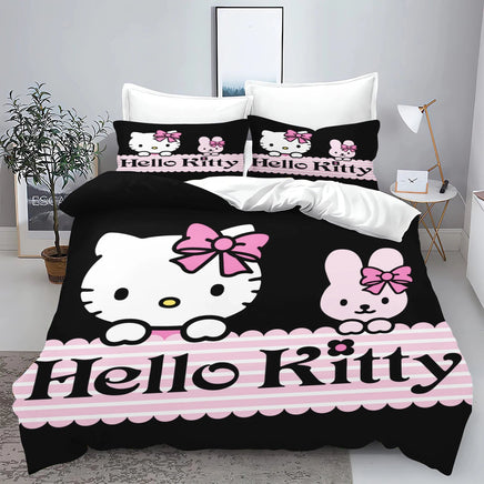 Hello Kitty Duvet Cover With Pillowcase Bedding Set Suitable For Children And Adults 7