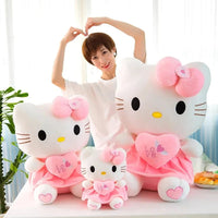 Hello Kitty Plush Toy Pink Bowknot Dress Peluche Doll Cute Pillow Children Gifts - Lusy Store LLC