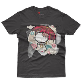Hello kitty tee shirt - Anime cute funny graphic tees - Unisex novelty cotton t shirt - Lusy Store LLC