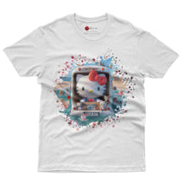 Hello kitty tee shirt - Beach Hello Kitty cute graphic tees - Unisex novelty cotton t shirt - Lusy Store LLC