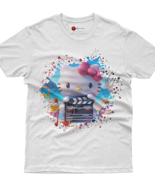 Hello kitty tee shirt - Beach Hello Kitty cute graphic tees - Unisex novelty cotton t shirt - Lusy Store LLC