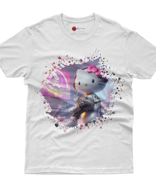 Hello kitty tee shirt - Cool cute graphic tees - Unisex novelty cotton t shirt - Lusy Store LLC