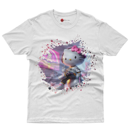 Hello kitty tee shirt - Cool cute graphic tees - Unisex novelty cotton t shirt - Lusy Store LLC
