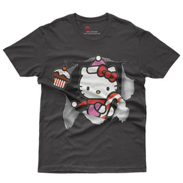 Hello kitty tee shirt - Cute funny graphic tees - Unisex novelty cotton t shirt - Lusy Store LLC