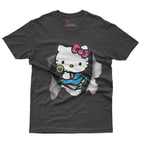 Hello kitty tee shirt - Cute funny graphic tees - Unisex novelty cotton t shirt - Lusy Store LLC