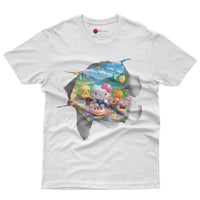 Hello kitty tee shirt - Happy birthday funny graphic tees - Unisex novelty cotton t shirt White
