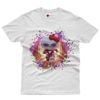 Hello kitty tee shirt - Ironman Kitty cute graphic tees - Unisex novelty cotton t shirt White