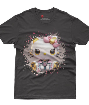 Hello kitty tee shirt - Luxury cute graphic tees - Unisex novelty cotton t shirt - Lusy Store LLC