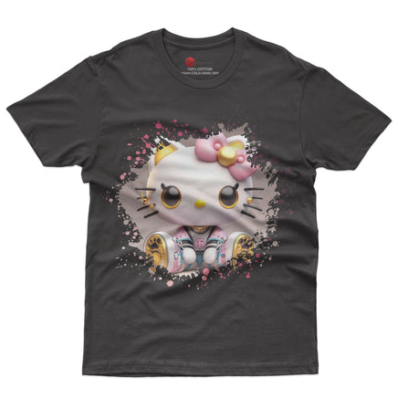Hello kitty tee shirt - Luxury cute graphic tees - Unisex novelty cotton t shirt Black