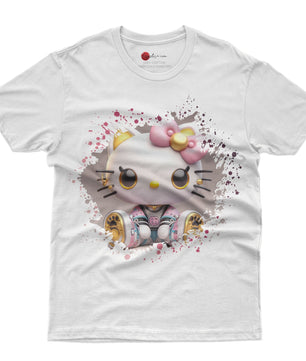 Hello kitty tee shirt - Luxury cute graphic tees - Unisex novelty cotton t shirt - Lusy Store LLC