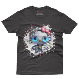 Hello kitty tee shirt - Luxury cute graphic tees - Unisex novelty cotton t shirt Black