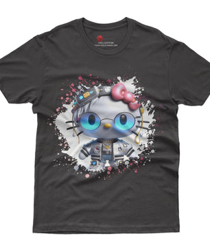 Hello kitty tee shirt - Luxury cute graphic tees - Unisex novelty cotton t shirt - Lusy Store LLC