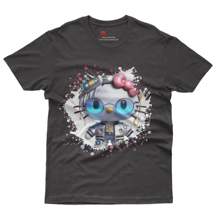 Hello kitty tee shirt - Luxury cute graphic tees - Unisex novelty cotton t shirt Black
