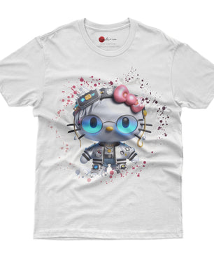 Hello kitty tee shirt - Luxury cute graphic tees - Unisex novelty cotton t shirt - Lusy Store LLC