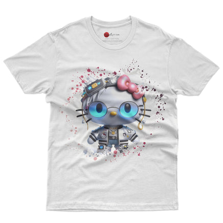 Hello kitty tee shirt - Luxury cute graphic tees - Unisex novelty cotton t shirt - Lusy Store LLC