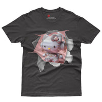 Hello kitty tee shirt - Luxury kitty funny graphic tees - Unisex novelty cotton t shirt Black