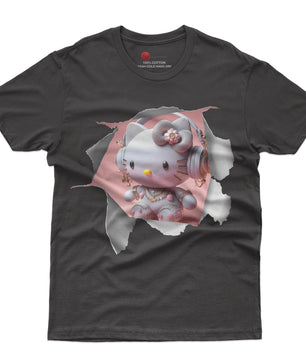 Hello kitty tee shirt - Luxury kitty funny graphic tees - Unisex novelty cotton t shirt - Lusy Store LLC