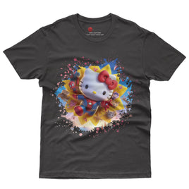 Hello kitty tee shirt - Spiderman Kitty cute graphic tees - Unisex novelty cotton t shirt - Lusy Store LLC