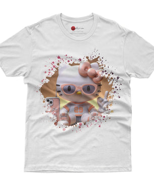 Hello kitty tee shirt - Sport Hello Kitty cute graphic tees - Unisex novelty cotton t shirt - Lusy Store LLC