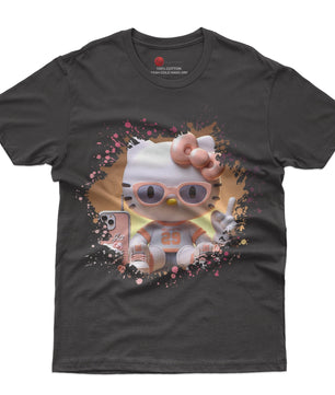 Hello kitty tee shirt - Sport Hello Kitty cute graphic tees - Unisex novelty cotton t shirt - Lusy Store LLC