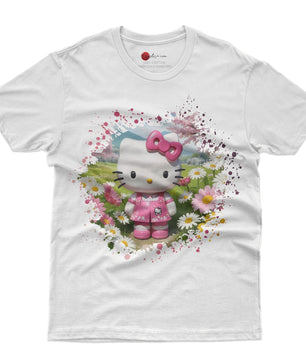 Hello kitty tee shirt - Spring cute funny graphic tees - Unisex novelty cotton t shirt - Lusy Store LLC